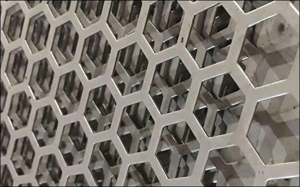 hexagonal perforated mesh